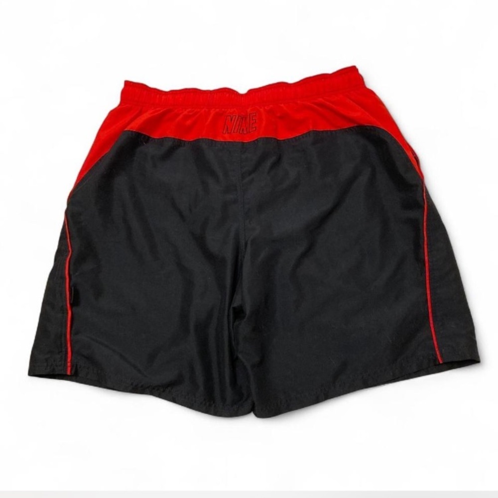 3/$15 Nike Black & Red Swim Trunks Activewear Gym Fitness Men’s XL Vacation Pool - Picture 5 of 6